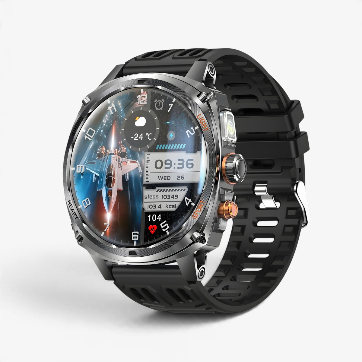 Muški Pametni Sat Military V95 - Black