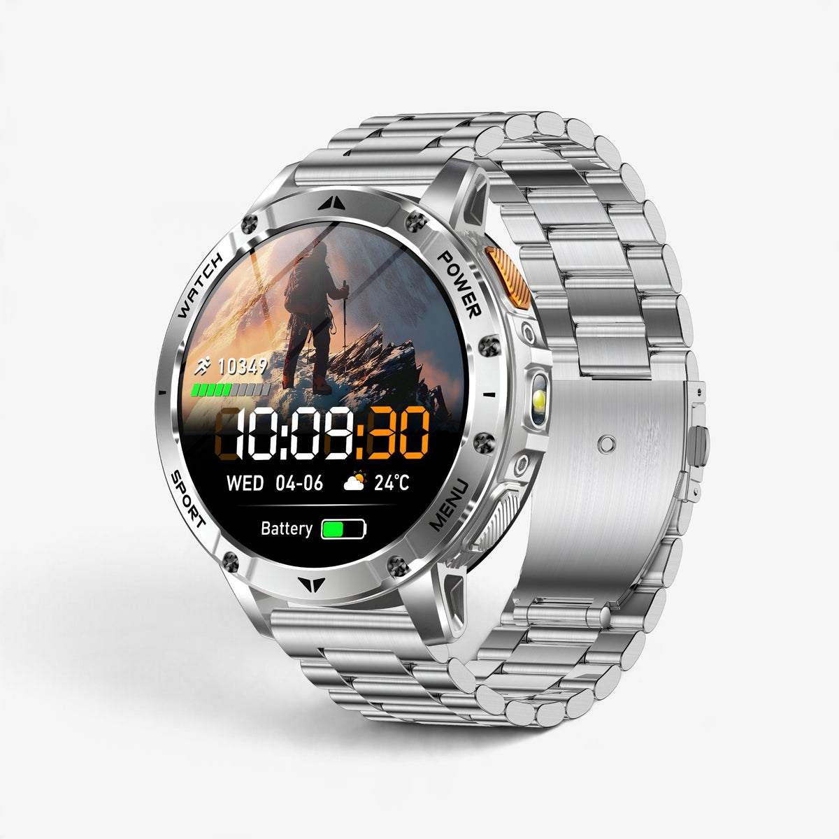 Muški Pametni Sat Military AK112 - Silver