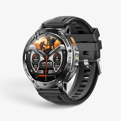 Muški Pametni Sat Military AK112 - Black/Orange