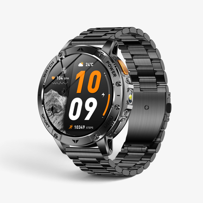 Muški Pametni Sat Military AK112 - Black/Orange