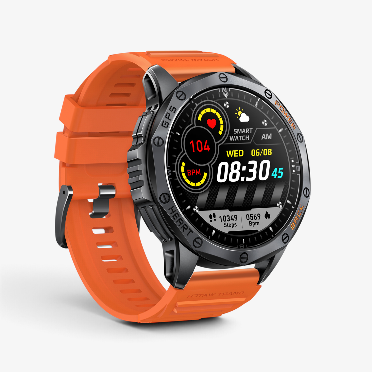 Pametni Sat - Military K67 Black/Orange
