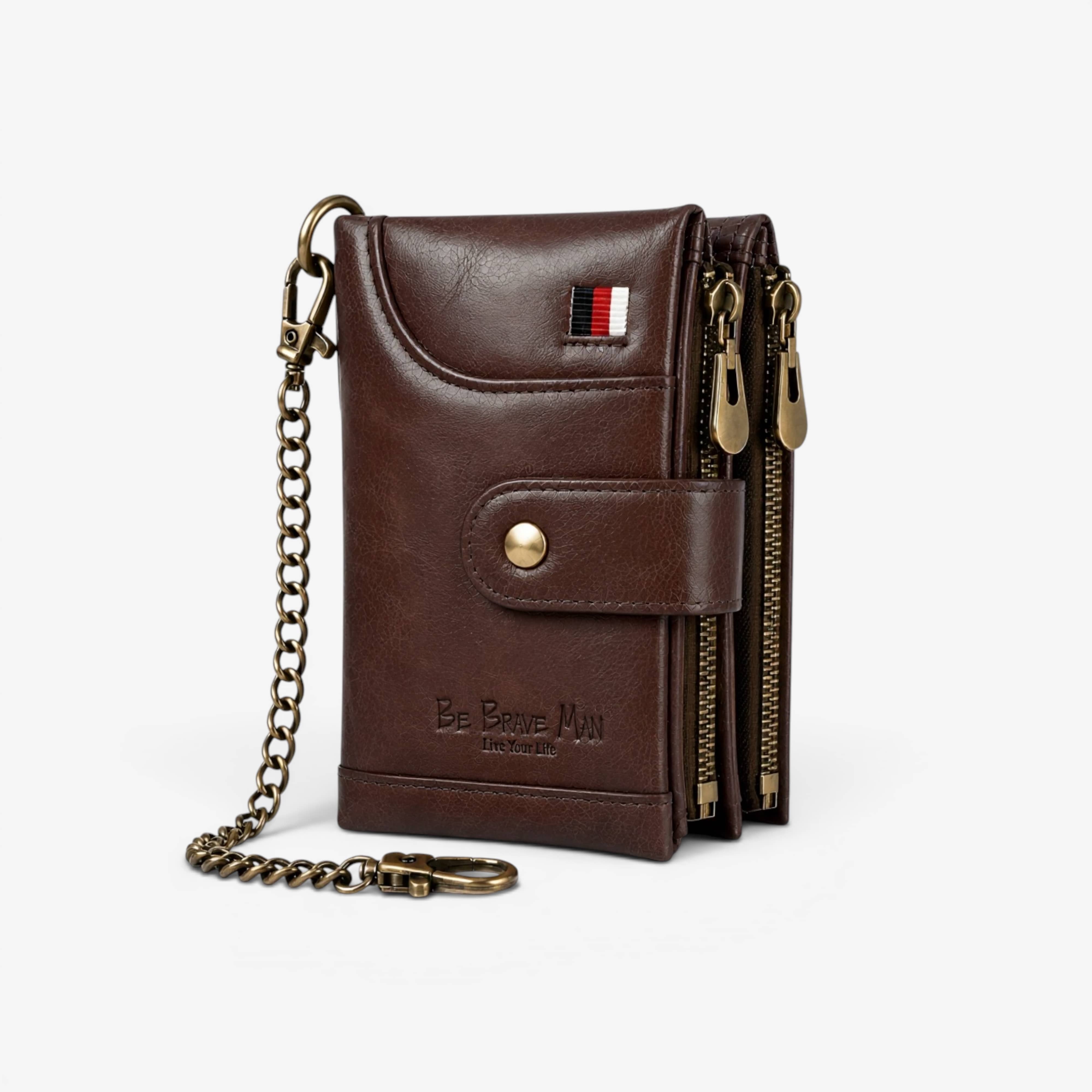 Muški Kožni Novčanik Hunter - Dark Brown