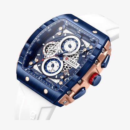 Curren 8442 Sportski Muški Sat – Frost White Blue