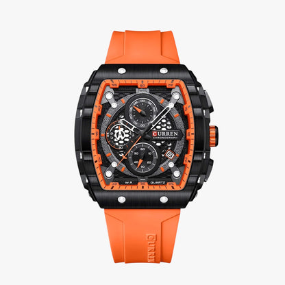 Curren 8442 Sportski Muški Sat – Neon Orange