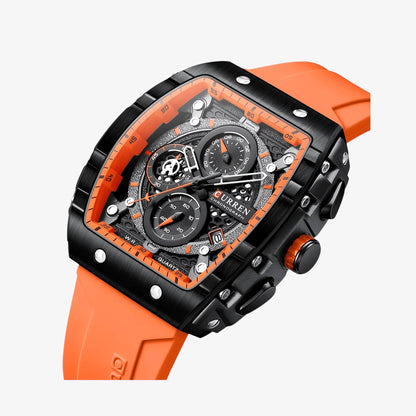 Curren 8442 Sportski Muški Sat – Neon Orange