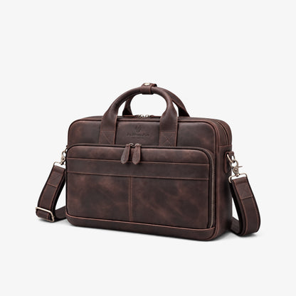 KOŽNA TORBA ZA LAPTOP DO 15,7 Inča – Lexicon Brown