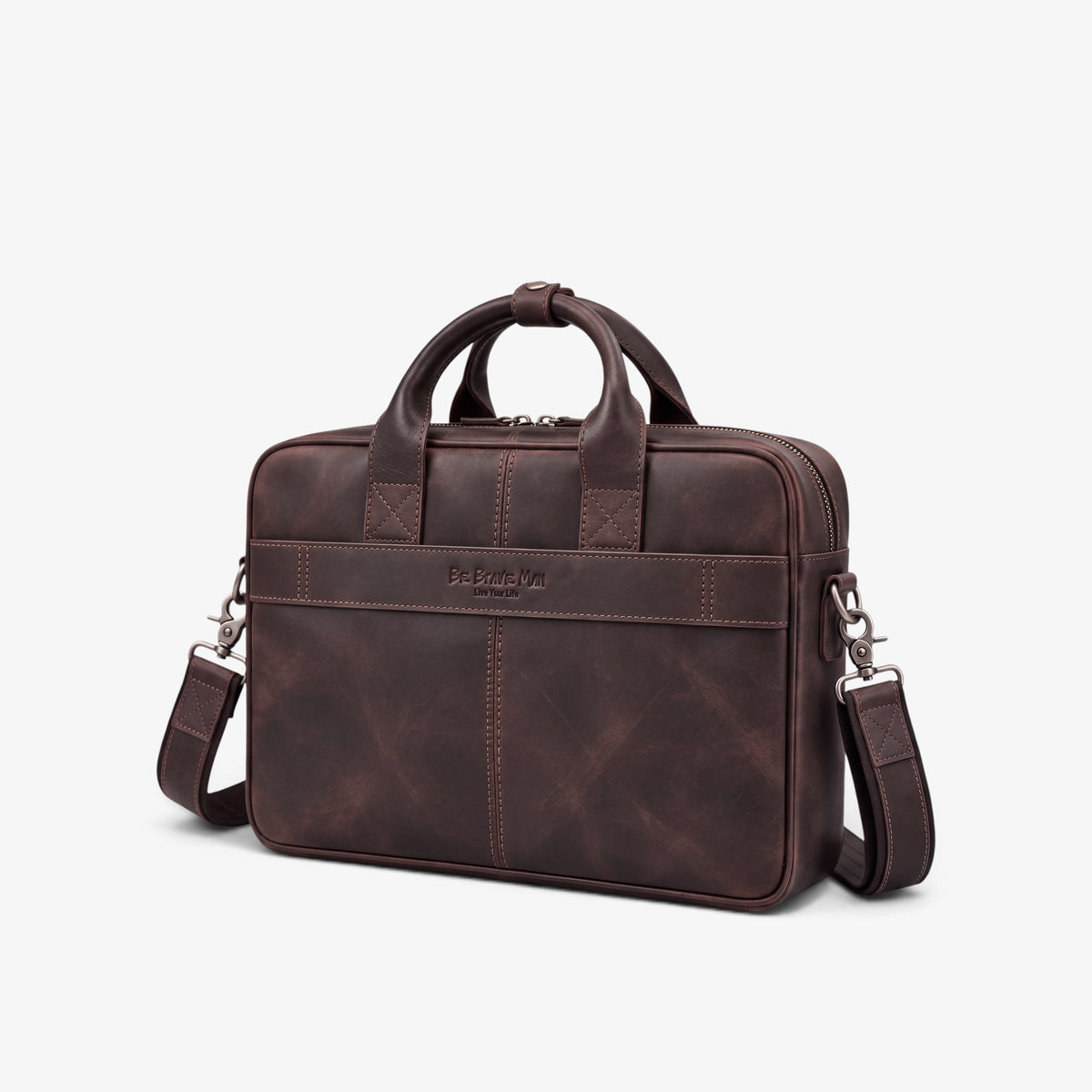 KOŽNA TORBA ZA LAPTOP DO 15,7 Inča – Lexicon Brown