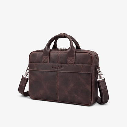 KOŽNA TORBA ZA LAPTOP DO 15,7 Inča – Lexicon Brown