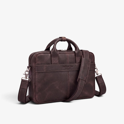 KOŽNA TORBA ZA LAPTOP DO 15,7 Inča – Lexicon Brown