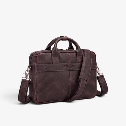 KOŽNA TORBA ZA LAPTOP DO 15,7 Inča – Lexicon Brown