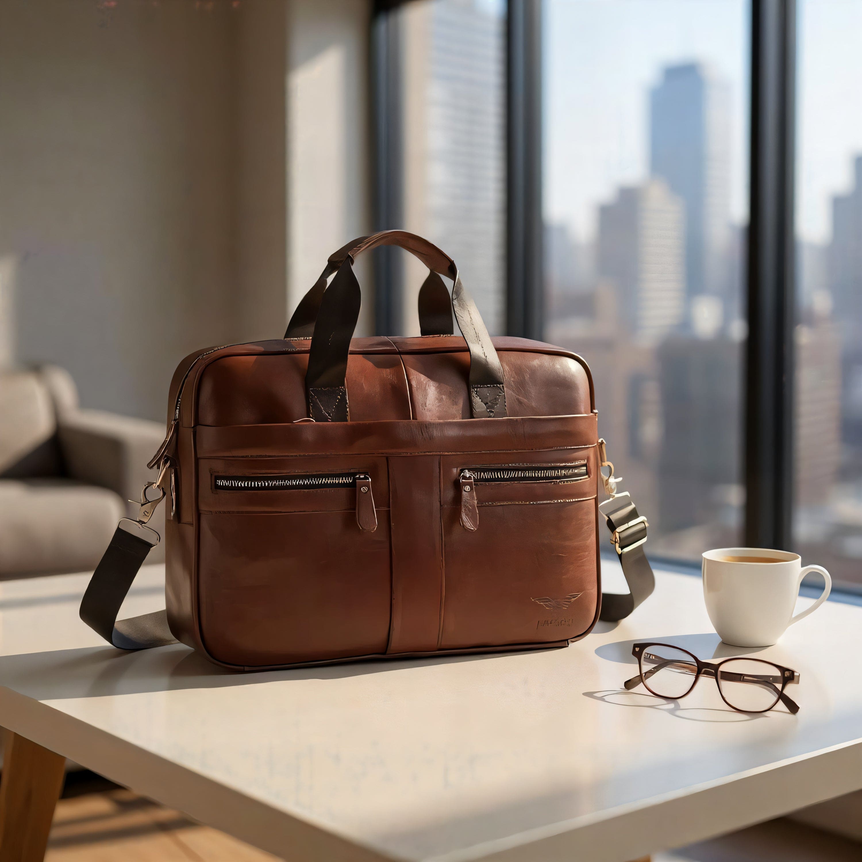 Kozna Torba Za Laptop od 15 inch LEXOR BROWN