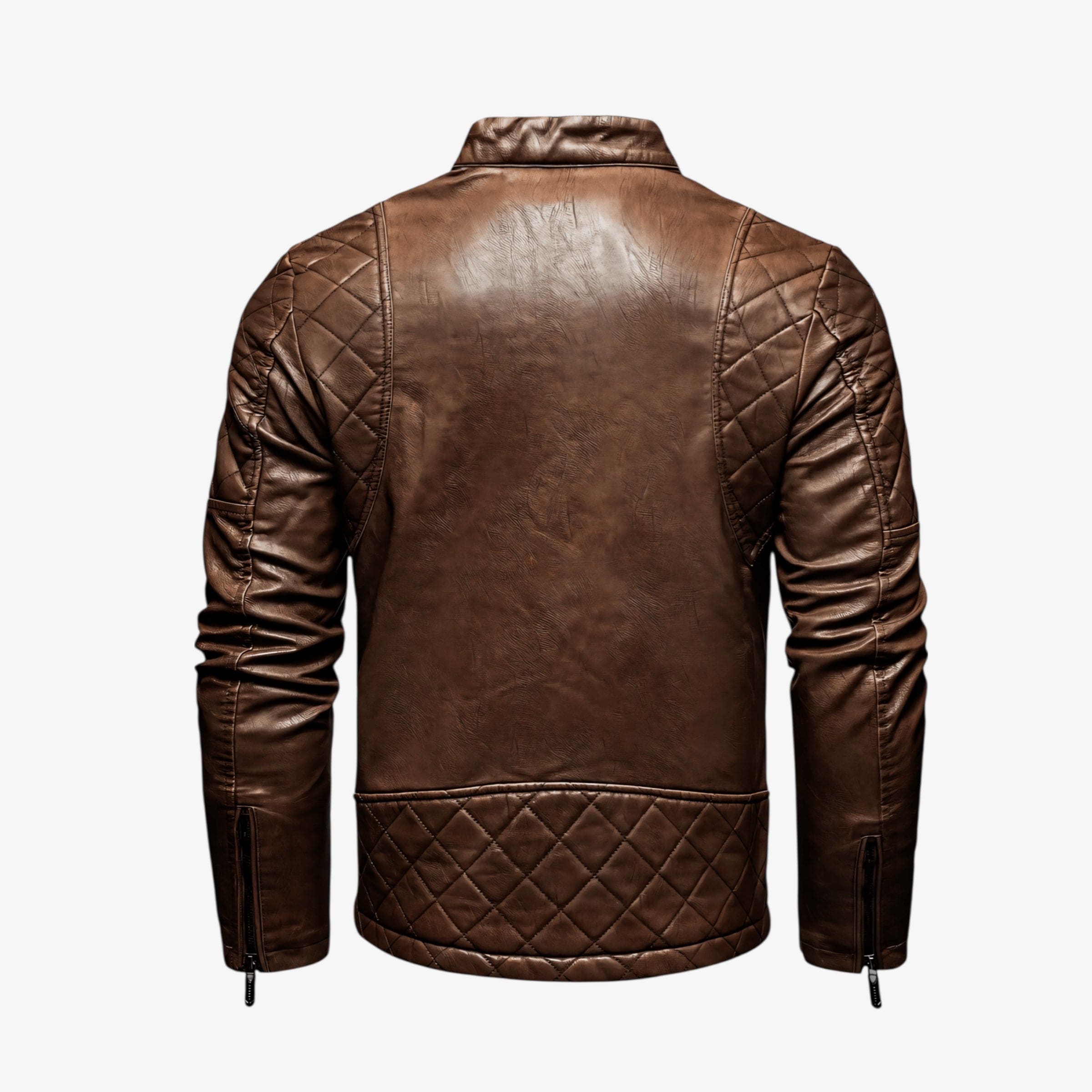 Muška Kožna Jesenja Jakna Urban Rebel Brown