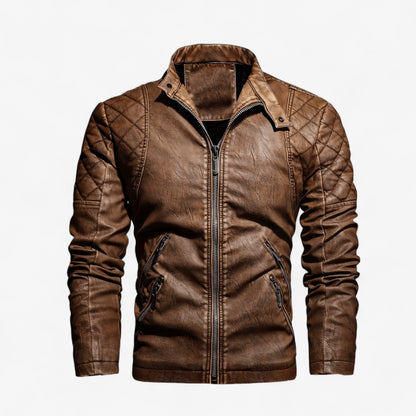 Muška Kožna Jesenja Jakna Urban Rebel Brown