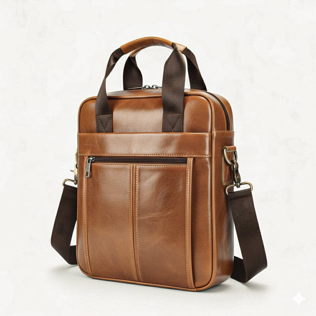 Muška Kožna Poslovna Torba Hereford - Brown 🦬