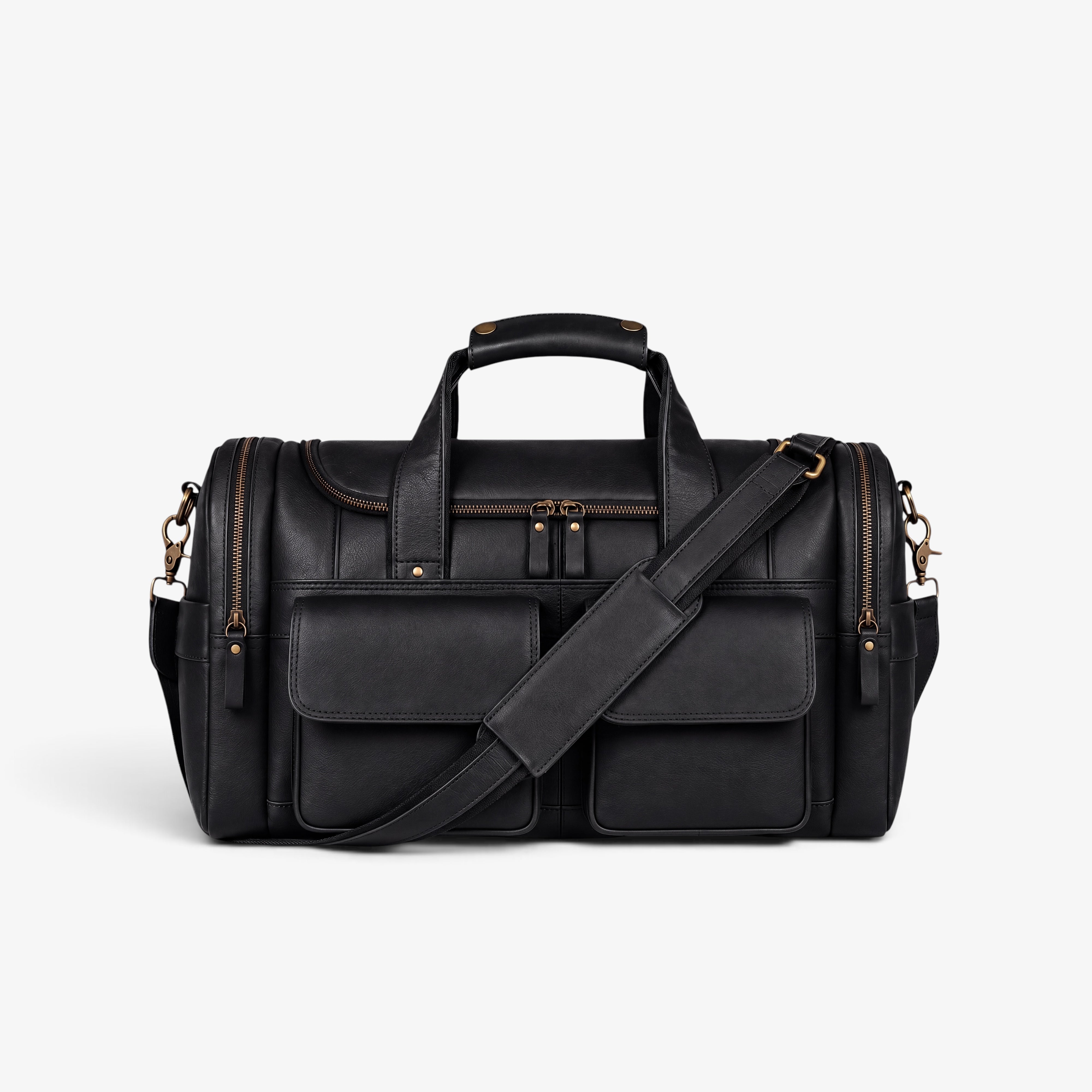 MUŠKA KOŽNA PUTNA TORBA - HERMES BLACK