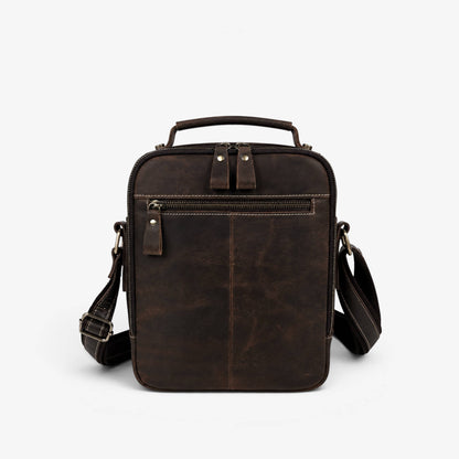 Muška Kožna Torba Humerpaul Line - Dark Brown 🦬