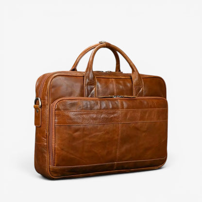 MUŠKA KOŽNA TORBA U BRAON BOJI ZA LAPTOP 13/15 Inča - HARRINGTON