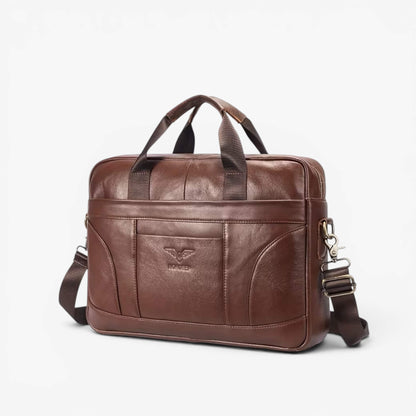 MUŠKA KOŽNA TORBA ZA LAPTOP 13/15 Inča – NORDEEP BROWN
