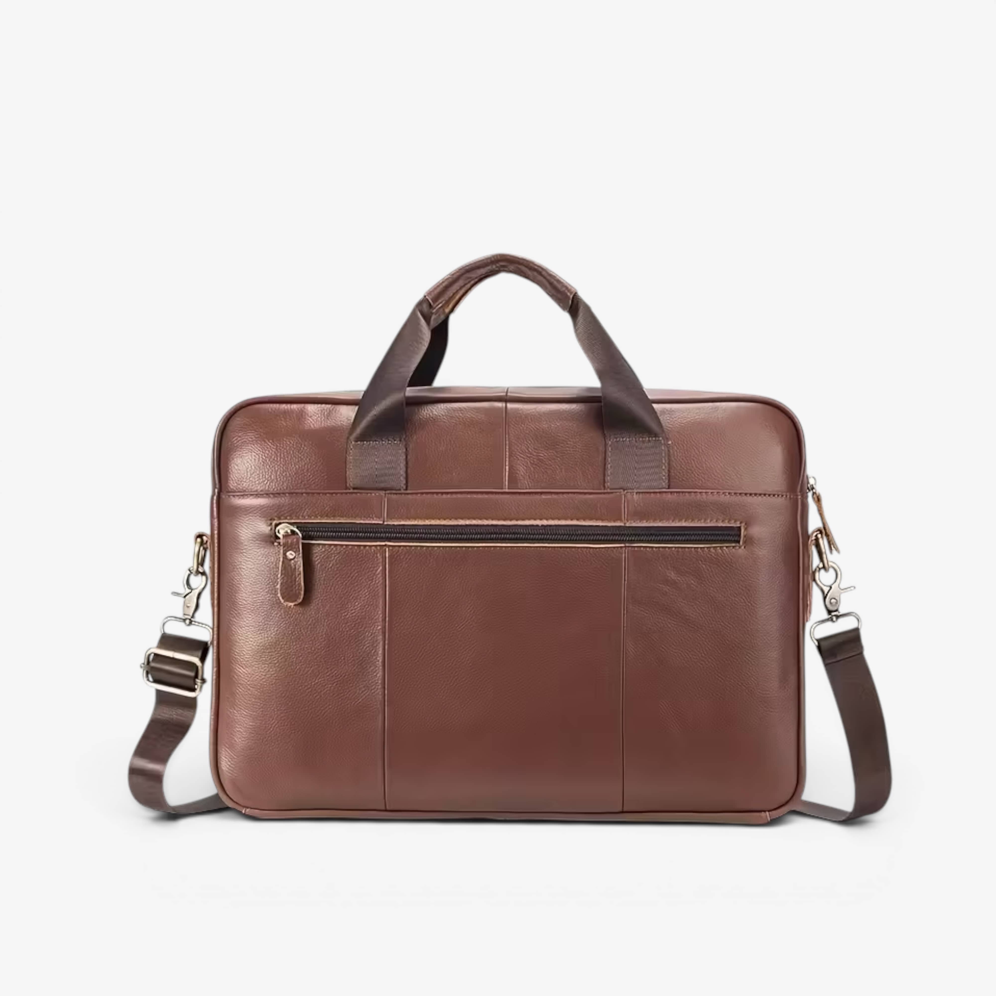 MUŠKA KOŽNA TORBA ZA LAPTOP 13/15 Inča – NORDEEP BROWN