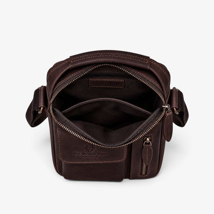MUŠKA KOŽNA TORBA ZA LAPTOP 13/15 Inča – NORDEEP BROWN