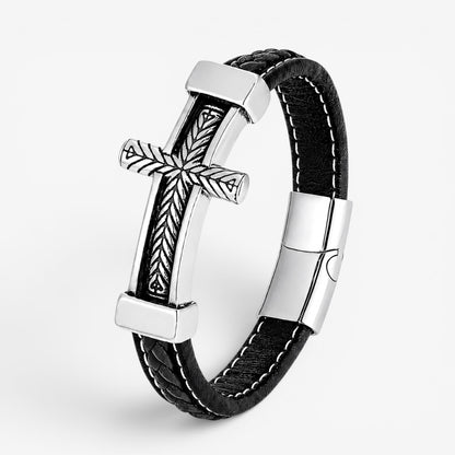 Muška Narukvica Ostrog ✞ - Black