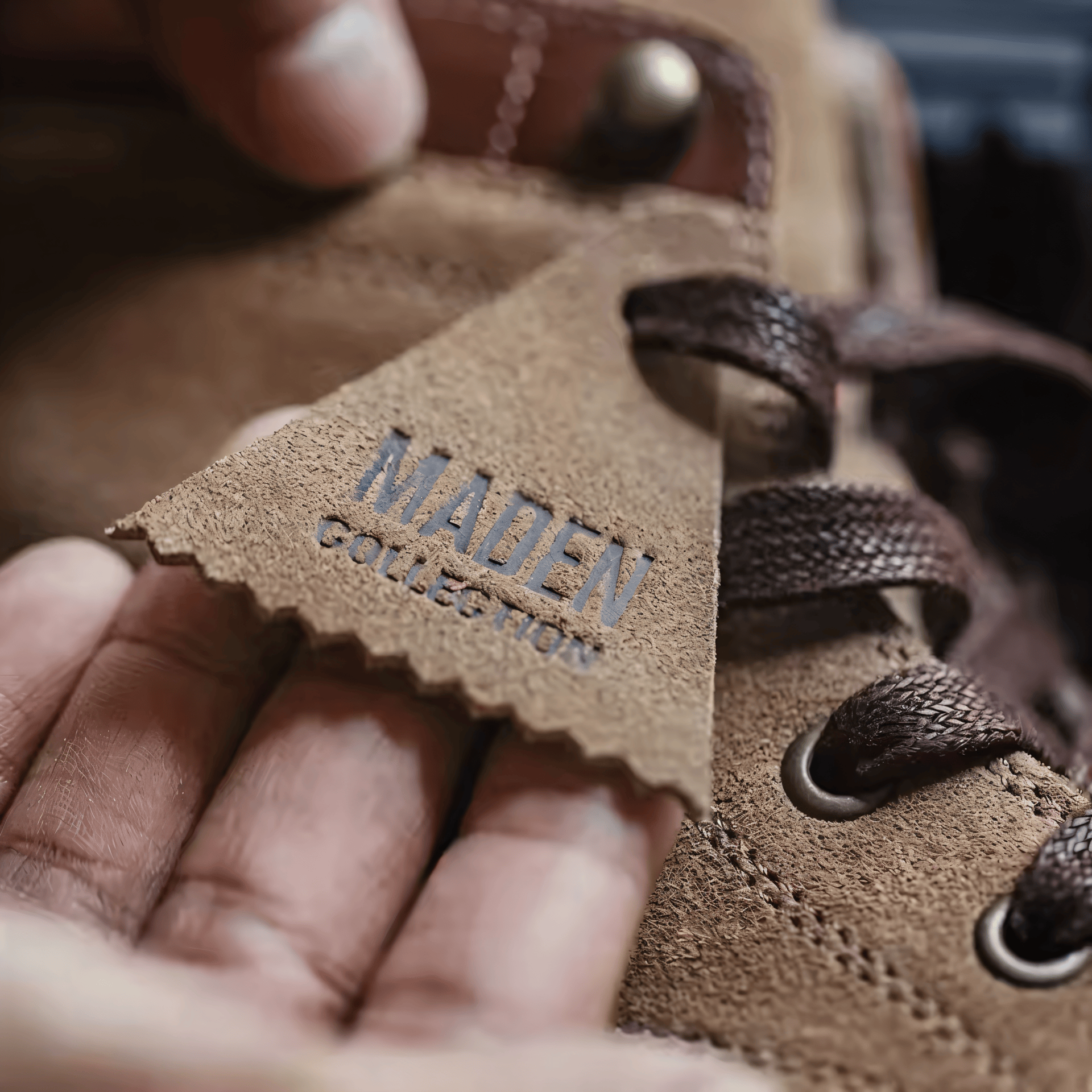 Muške Kožne Duboke Cipele Hudson -  Bež Boja