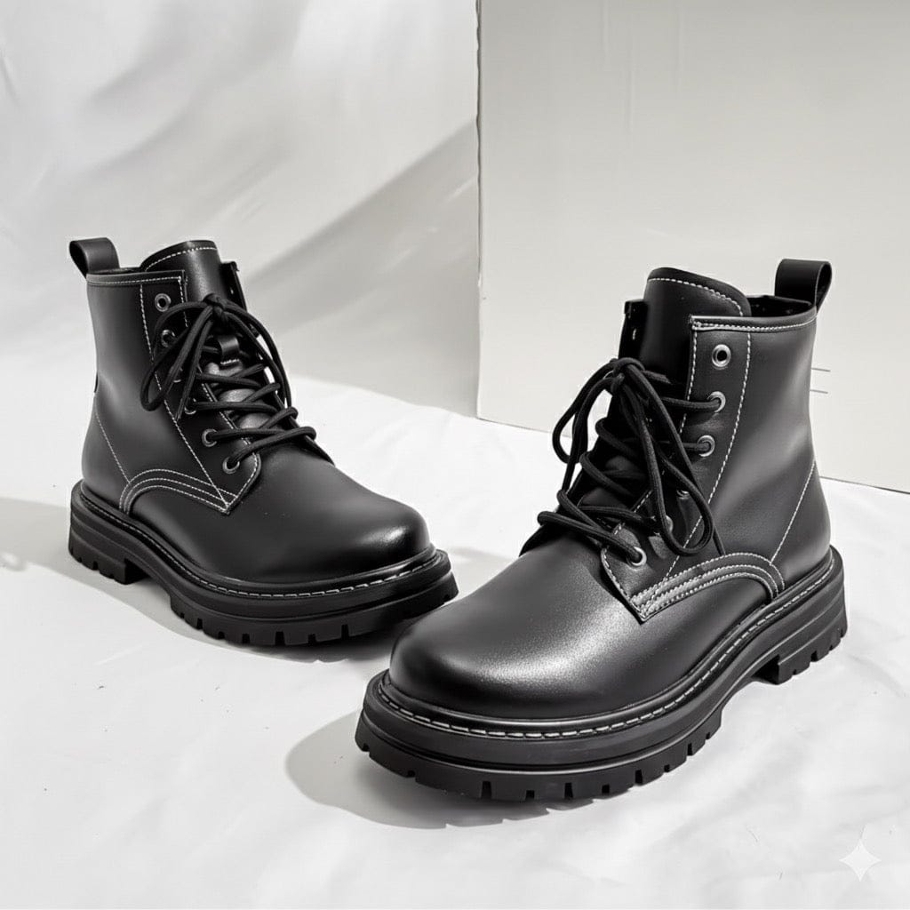 Muške Kožne Duboke Vojne Cipele - Nordic