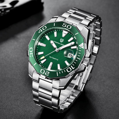 Muški Automatik Sat Pagani Design PD1617 – Green Seamaster