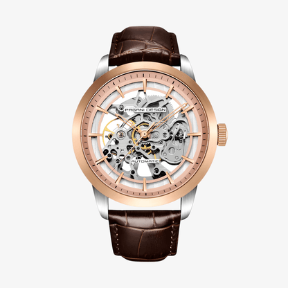 Muški Automatik Sat Pagani Design PD1638 Skeleton - Brown