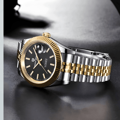 Muški Automatik Sat Pagani Design PD1645 - Black/Gold Homage