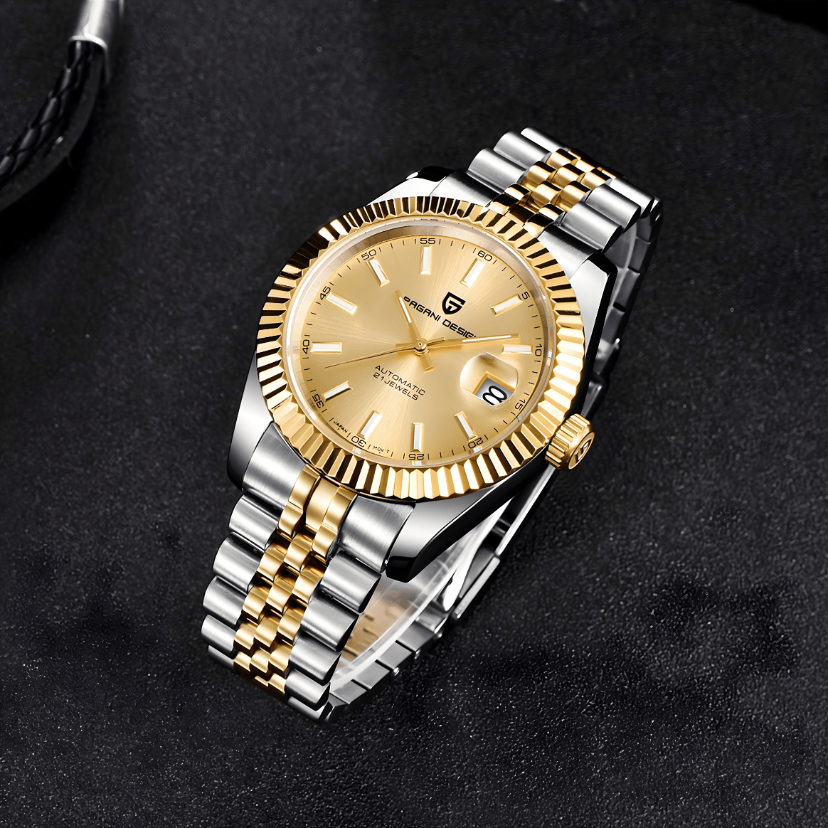 Muški Automatik Sat Pagani Design PD1645 - Gold Homage