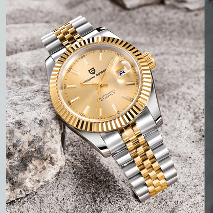 Muški Automatik Sat Pagani Design PD1645 - Gold Homage