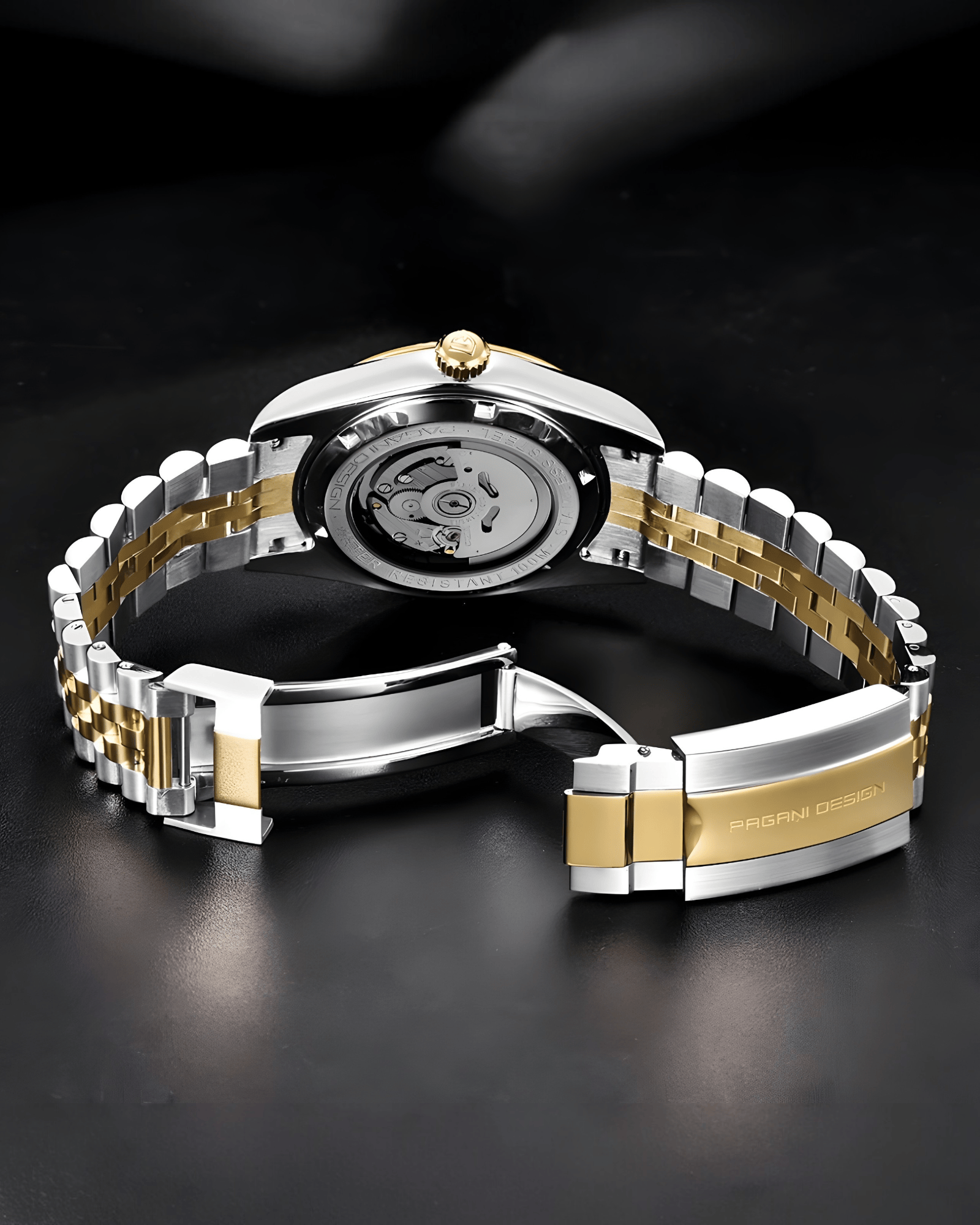 Muški Automatik Sat Pagani Design PD1645 - Gold Homage