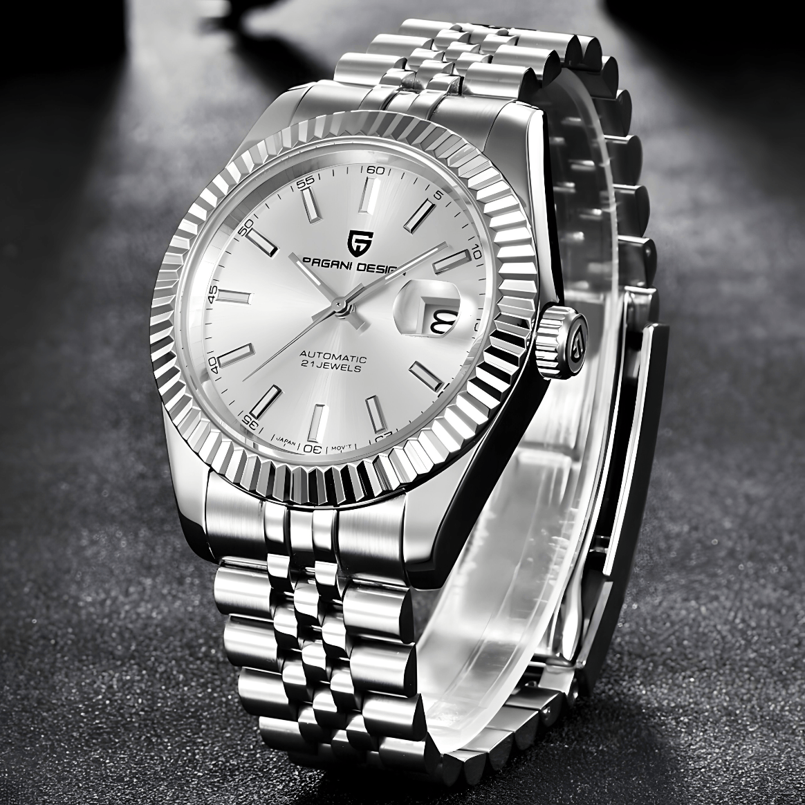 Muški Automatik Sat Pagani Design PD1645 - Silver Homage