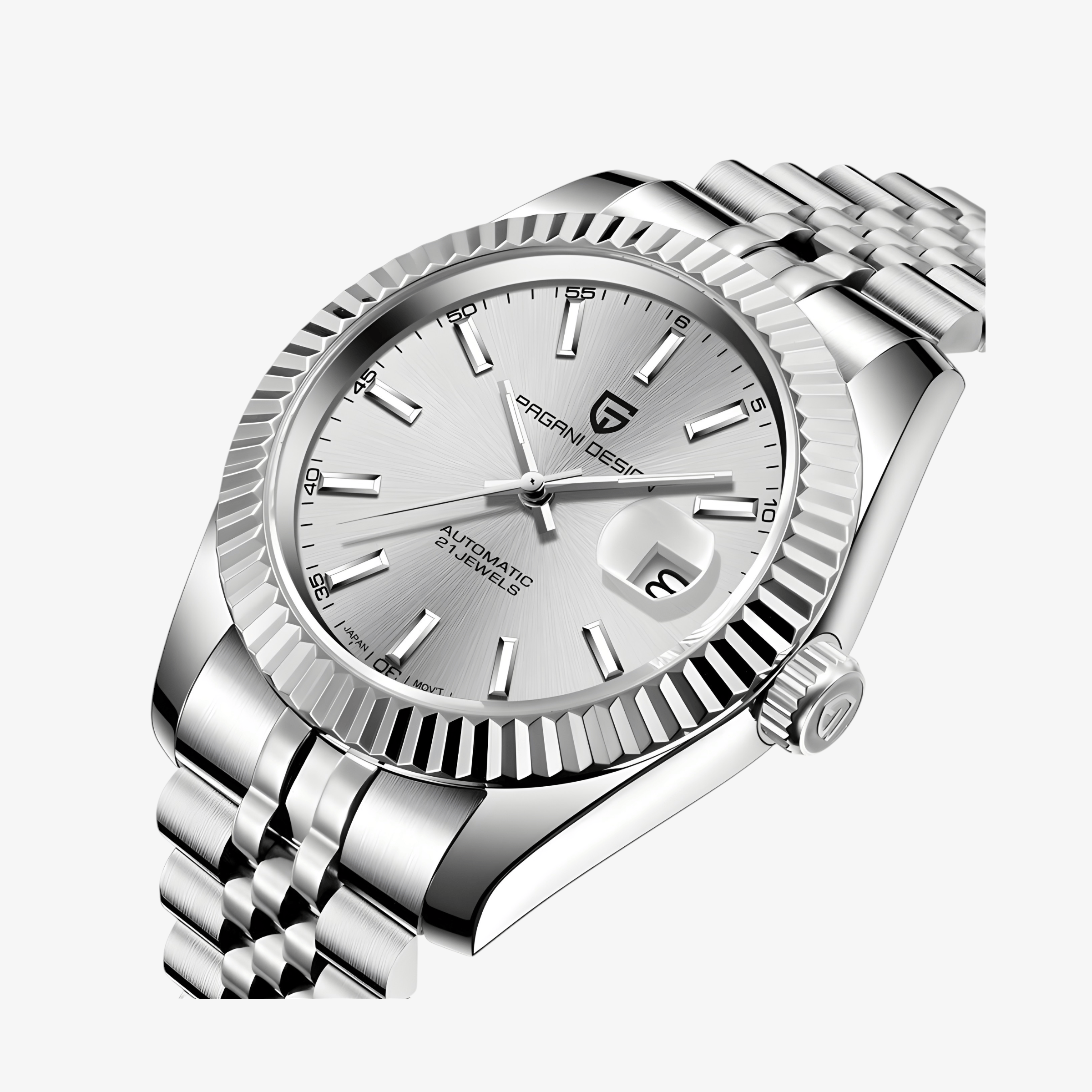 Muški Automatik Sat Pagani Design PD1645 - Silver Homage