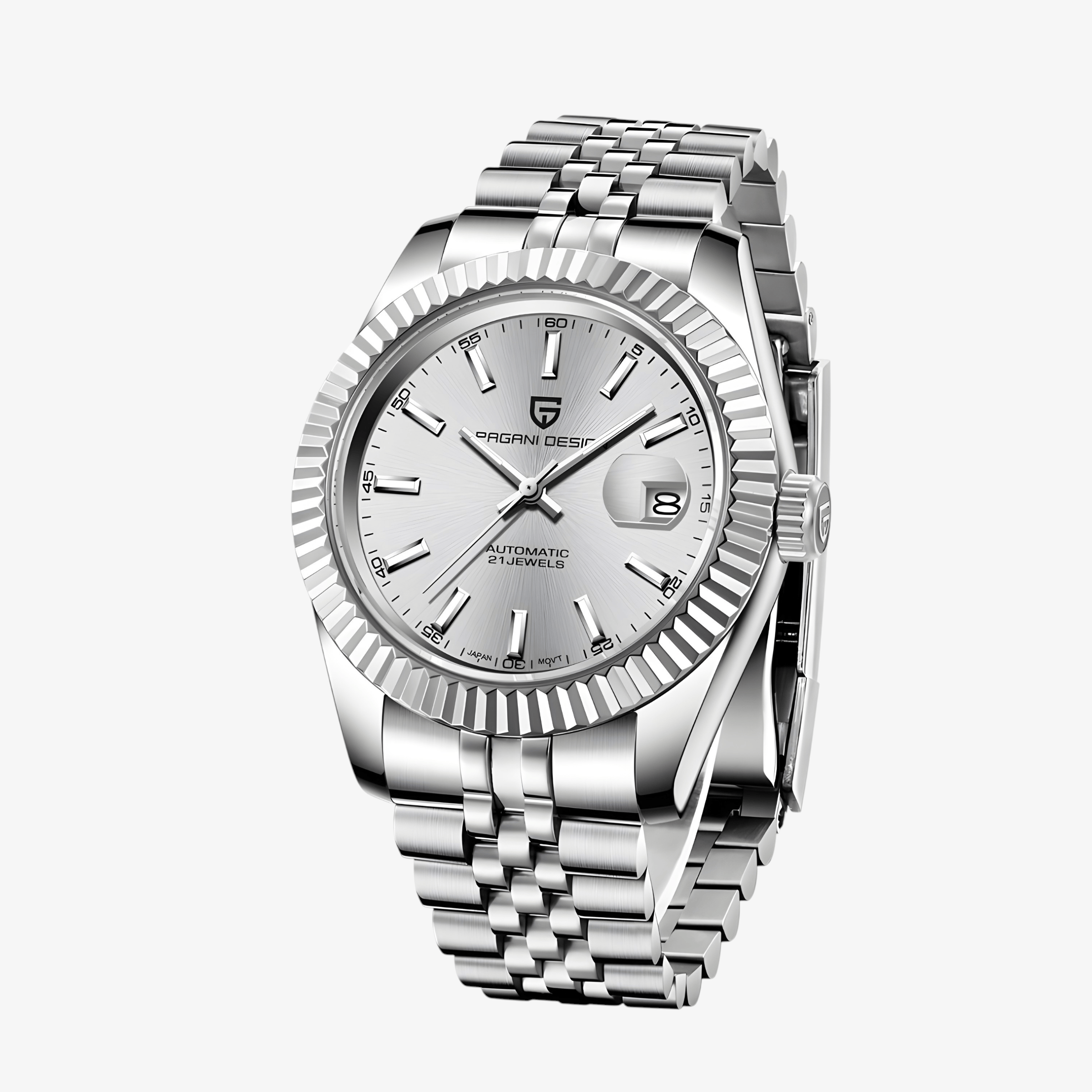 Muški Automatik Sat Pagani Design PD1645 - Silver Homage
