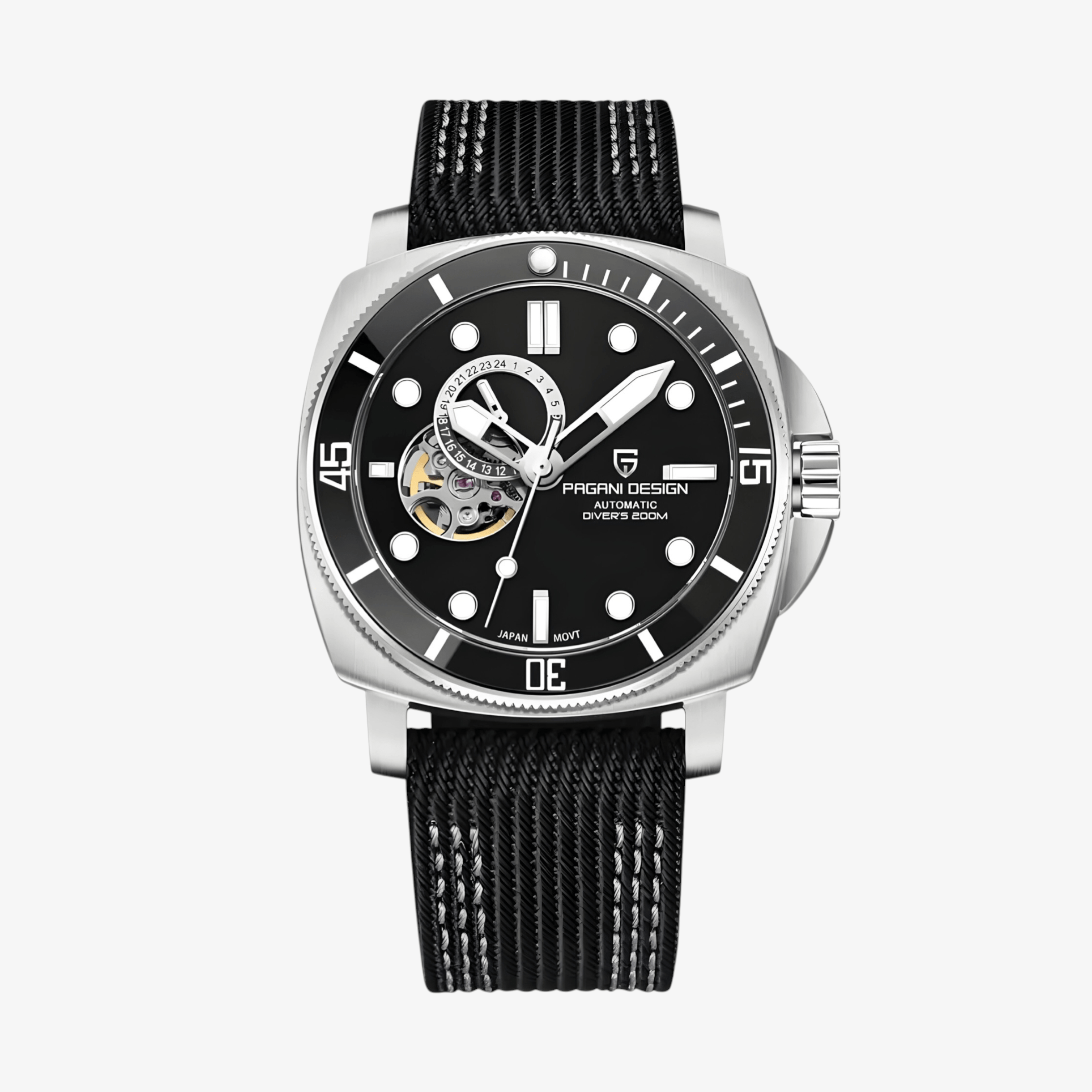 Muški Automatik Sat Pagani Design PD1736 - Black