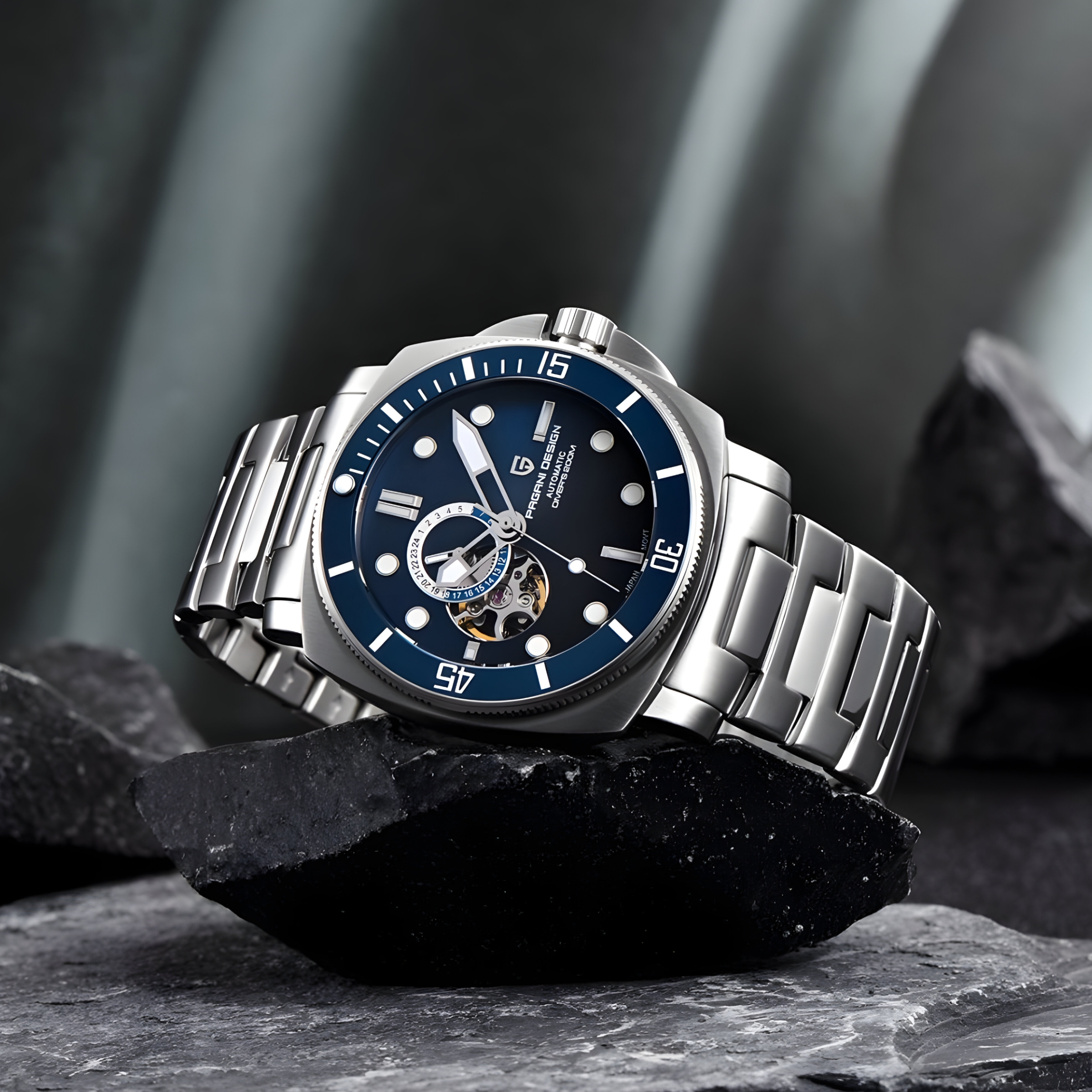 Muški Automatik Sat Pagani Design PD1736 Metal - Blue