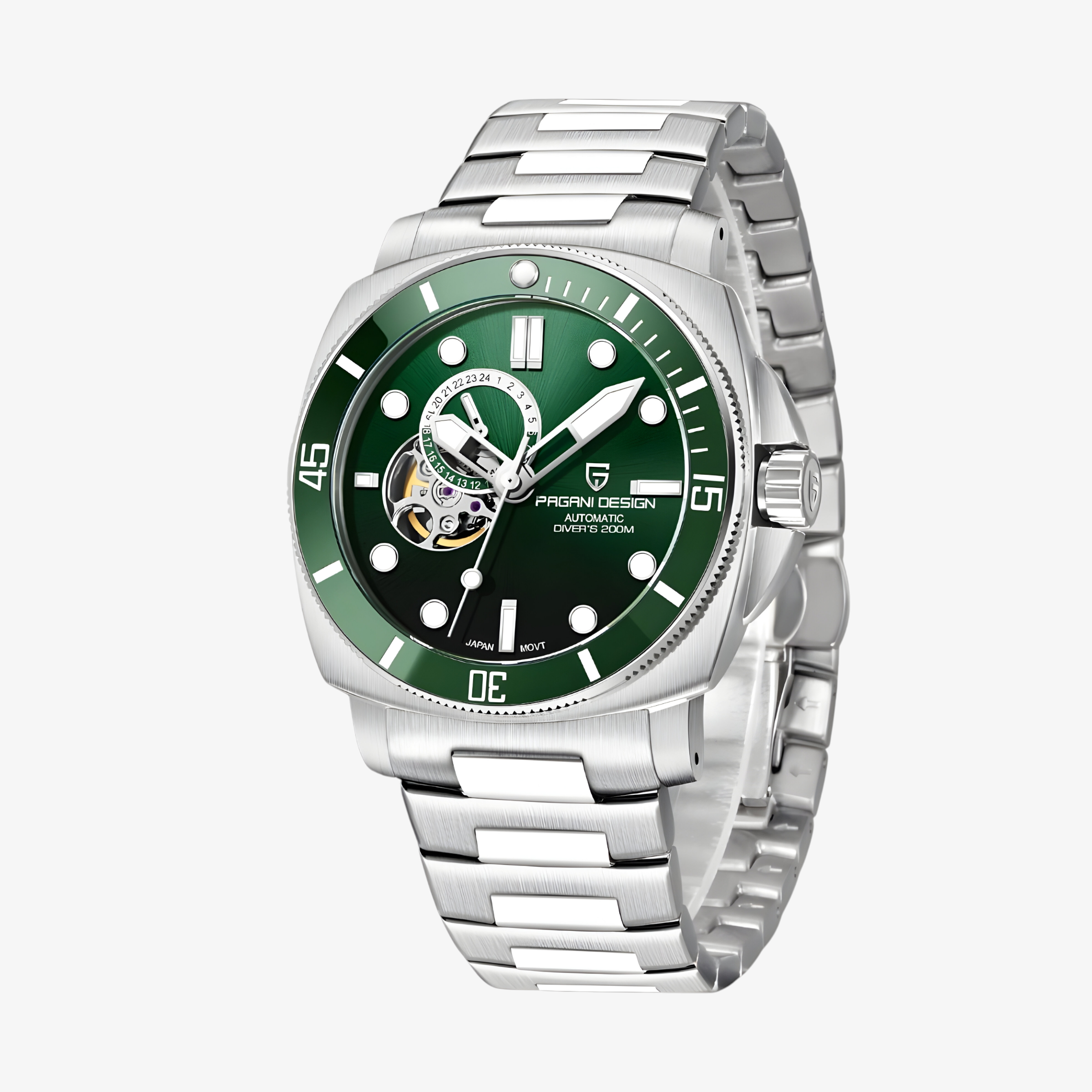 Muški Automatik Sat Pagani Design PD1736 Metal - Green