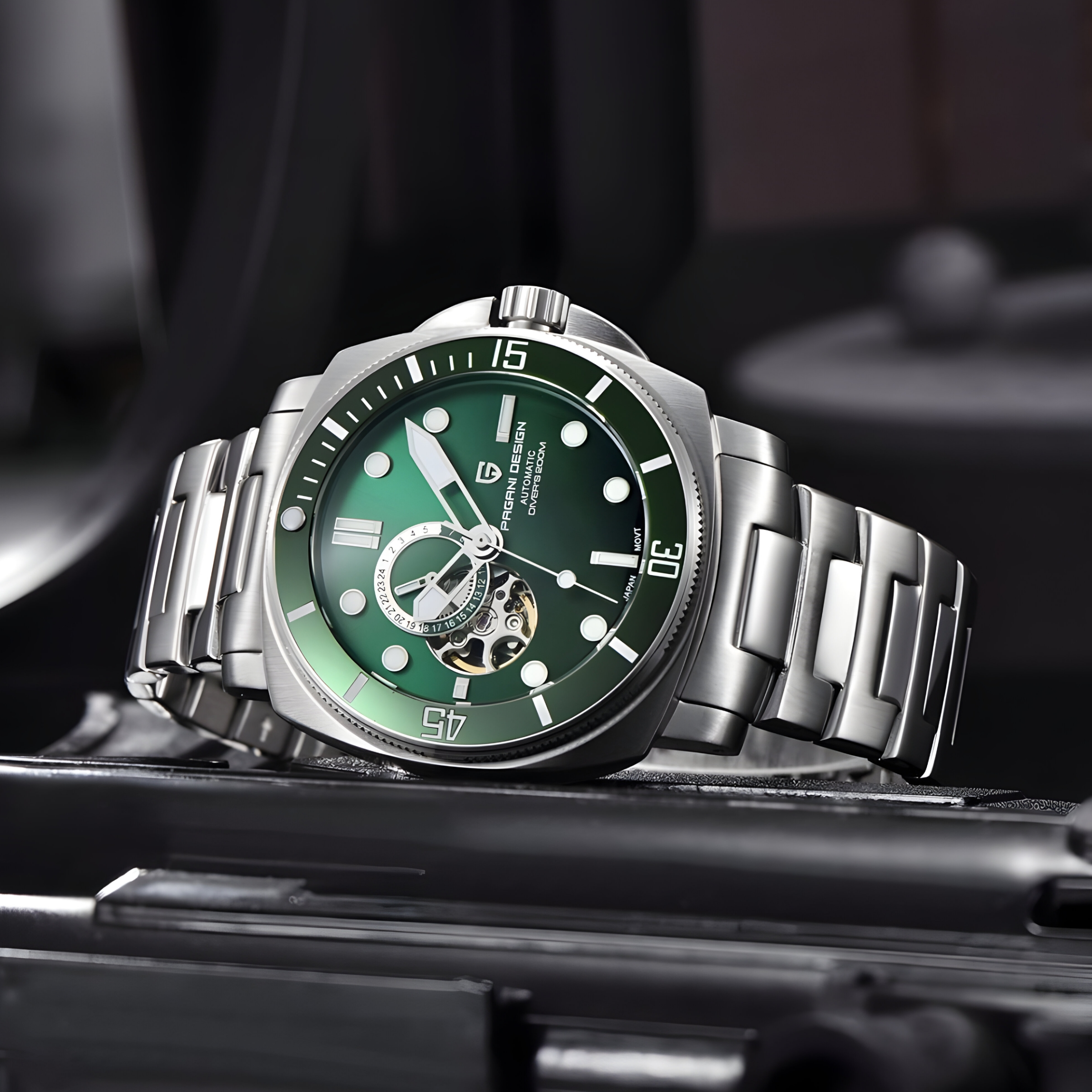 Muški Automatik Sat Pagani Design PD1736 Metal - Green