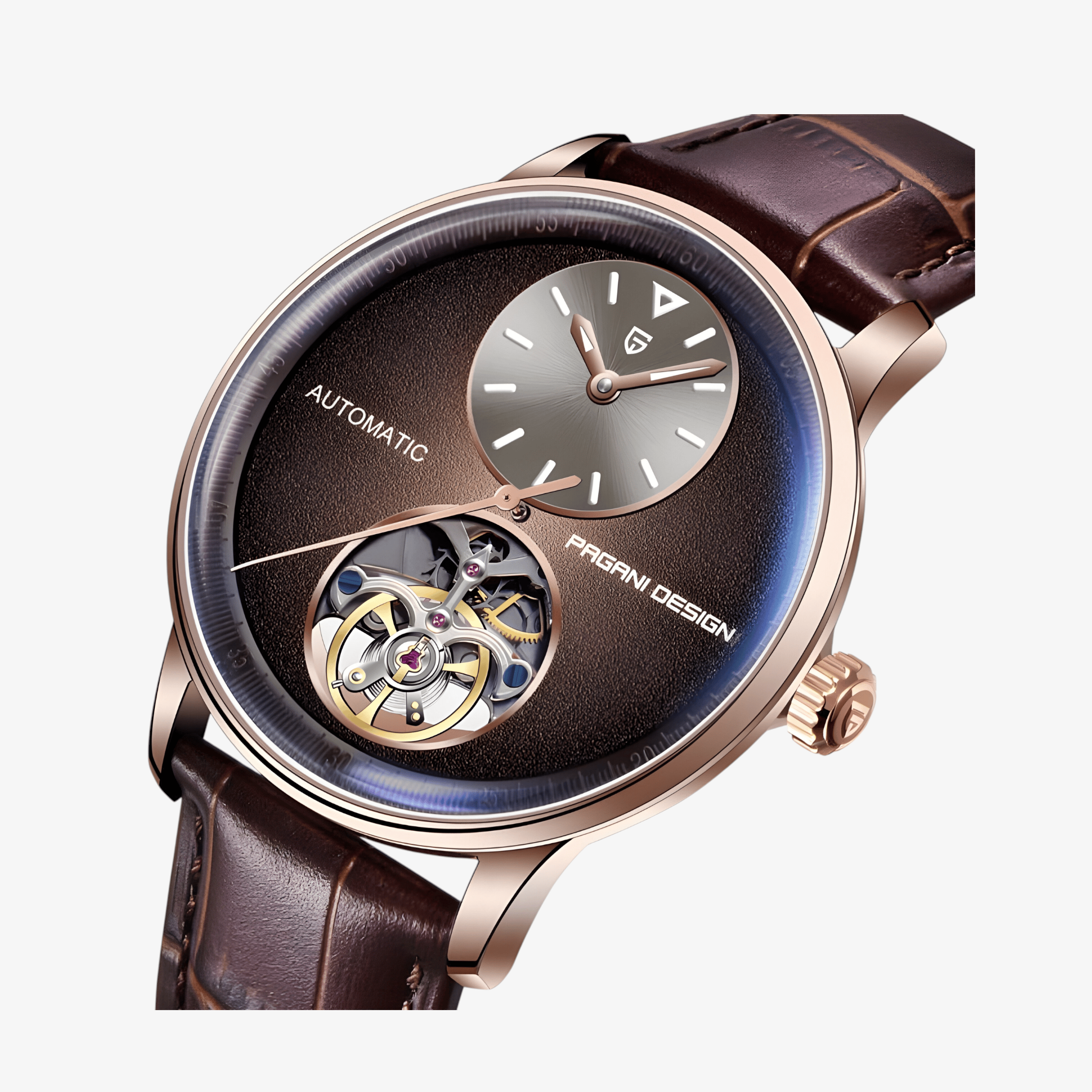 Muški Automatik Sat Pagani Design PD1796 - Brown Vision