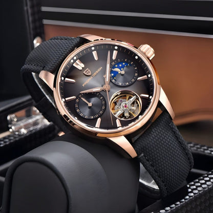 Muški Automatik Sat Pagani Desing PD-YS021 - Black/Gold