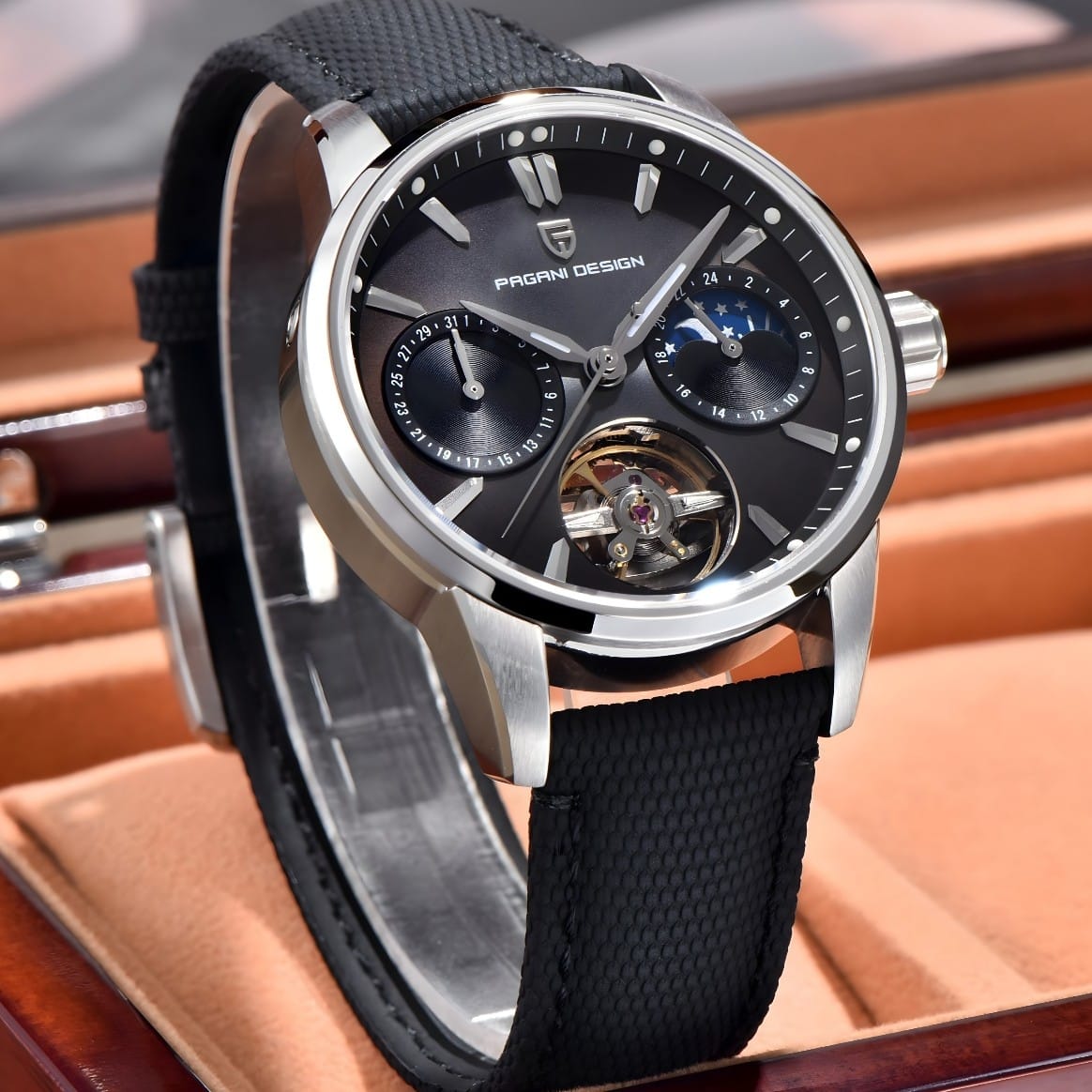 Muški Automatik Sat Pagani Desing PD-YS021 - Black/Silver