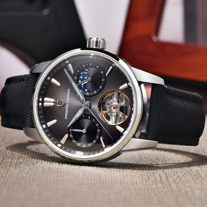 Muški Automatik Sat Pagani Desing PD-YS021 - Black/Silver
