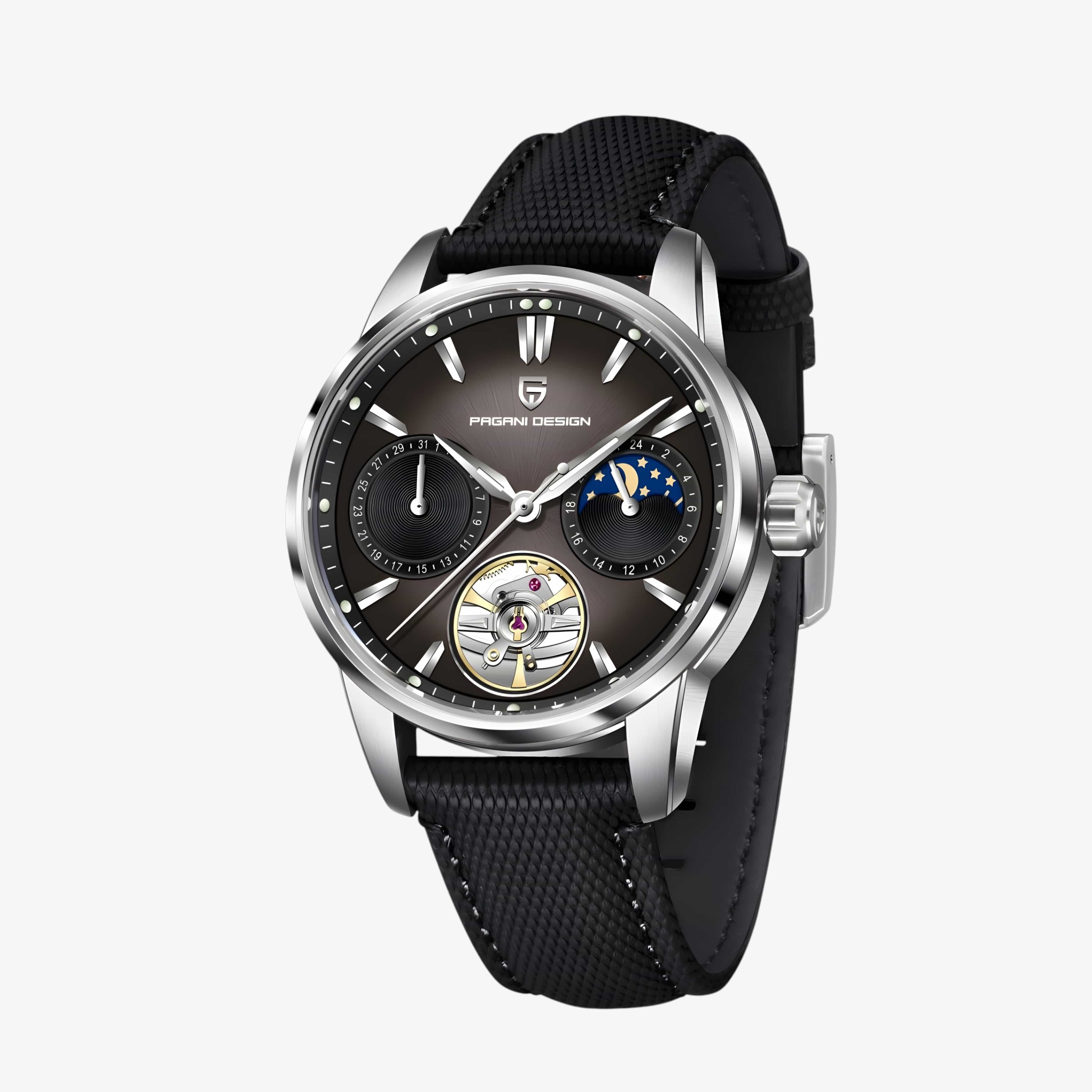 Muški Automatik Sat Pagani Desing PD-YS021 - Black/Silver