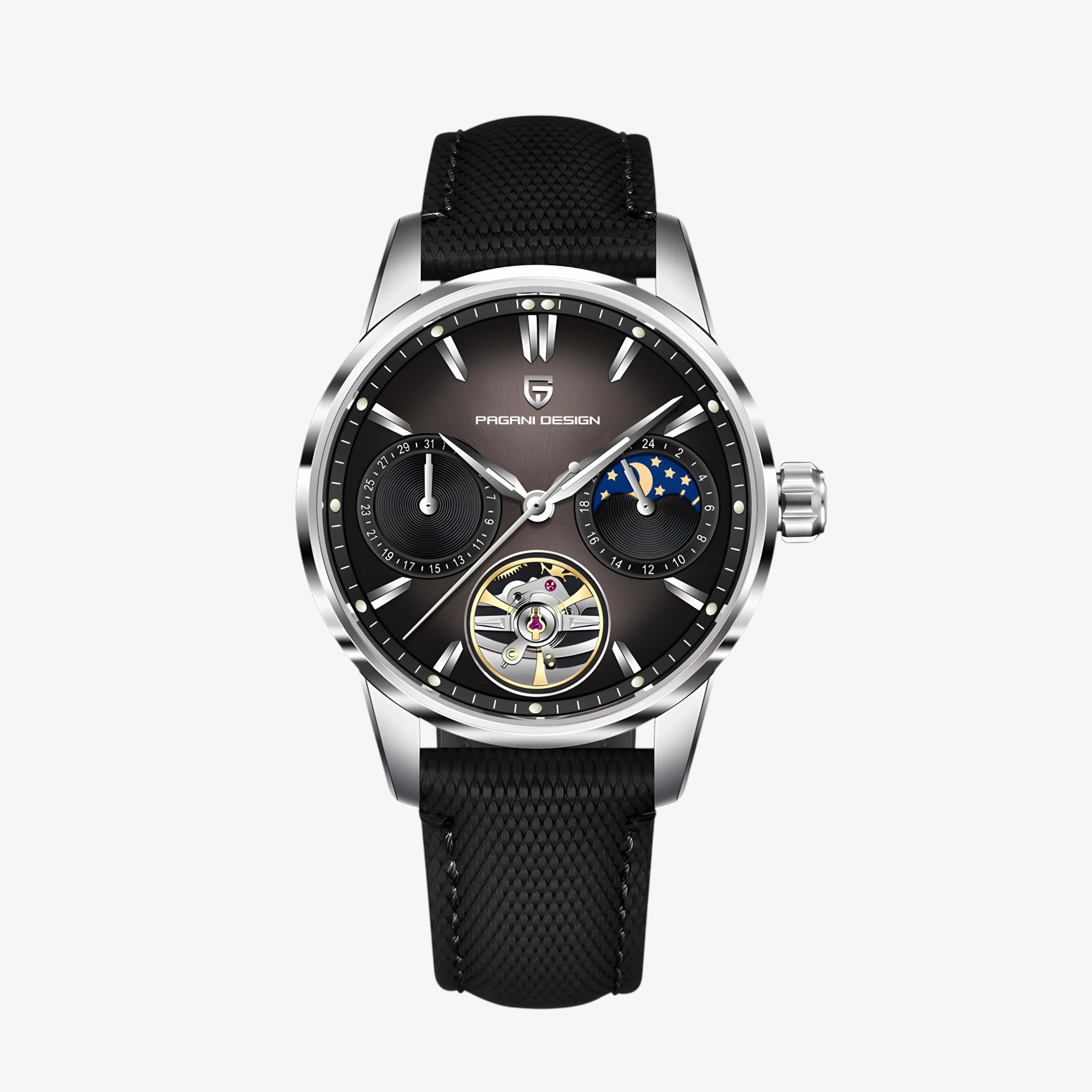 Muški Automatik Sat Pagani Desing PD-YS021 - Black/Silver