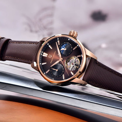 Muški Automatik Sat Pagani Desing PD-YS021 - Brown/Gold