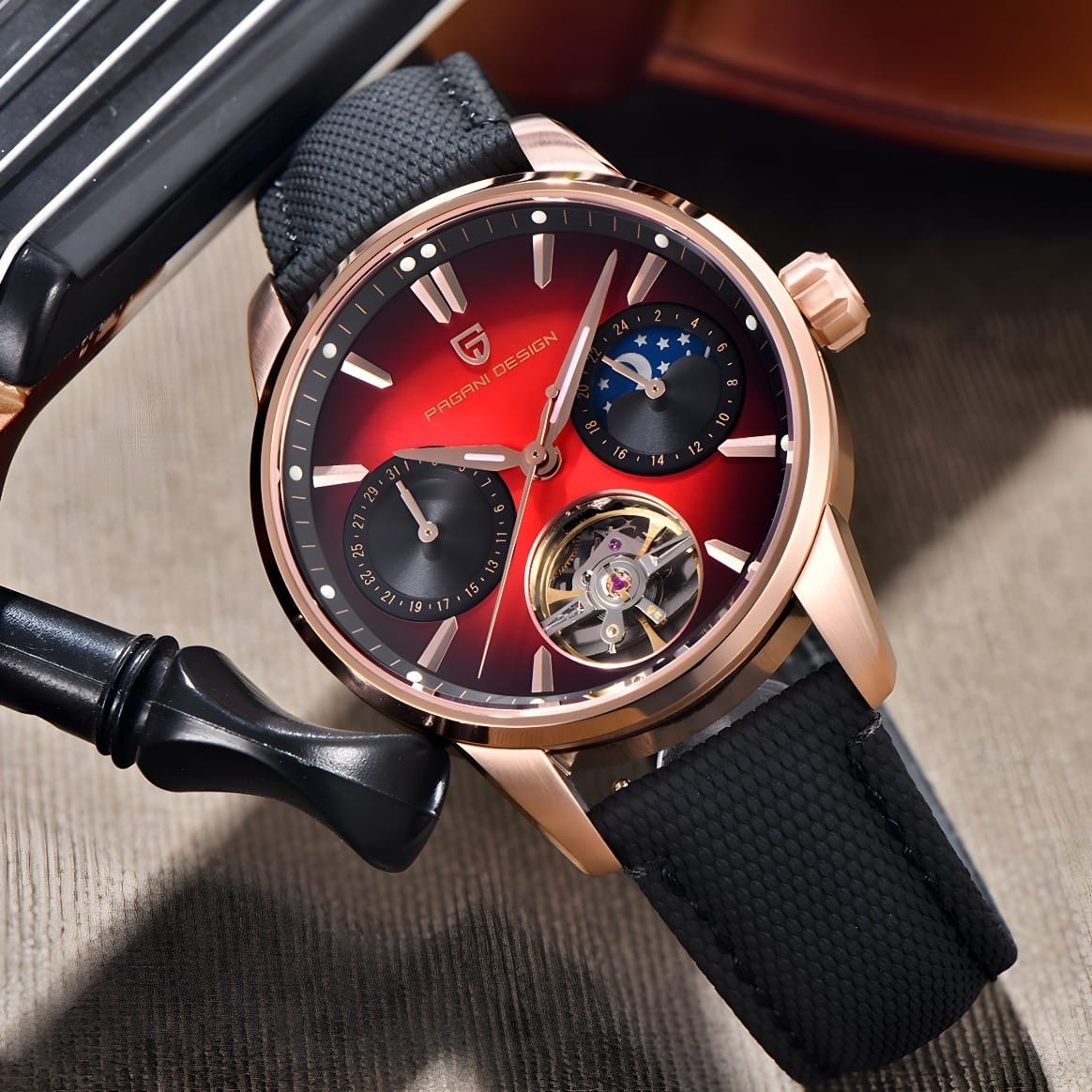 Muški Automatik Sat Pagani Desing PD-YS021 - Red