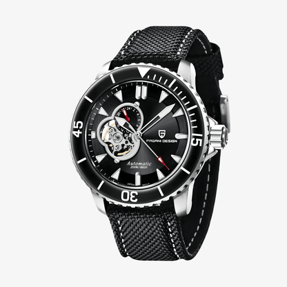 Muški Automatik Sat Pagani Desing PD1674 Tourbillon - Black/Silver