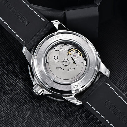 Muški Automatik Sat Pagani Desing PD1674 Tourbillon - Black/Silver